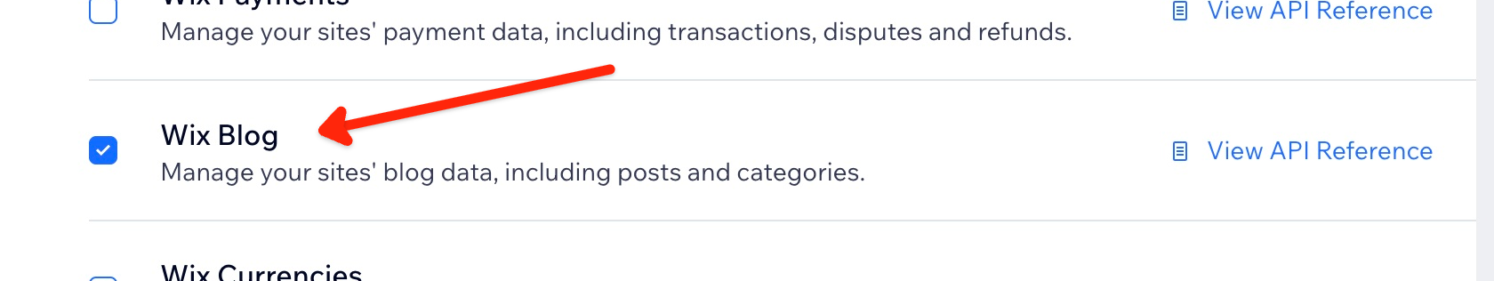 How to connect a Wix blog — step 2